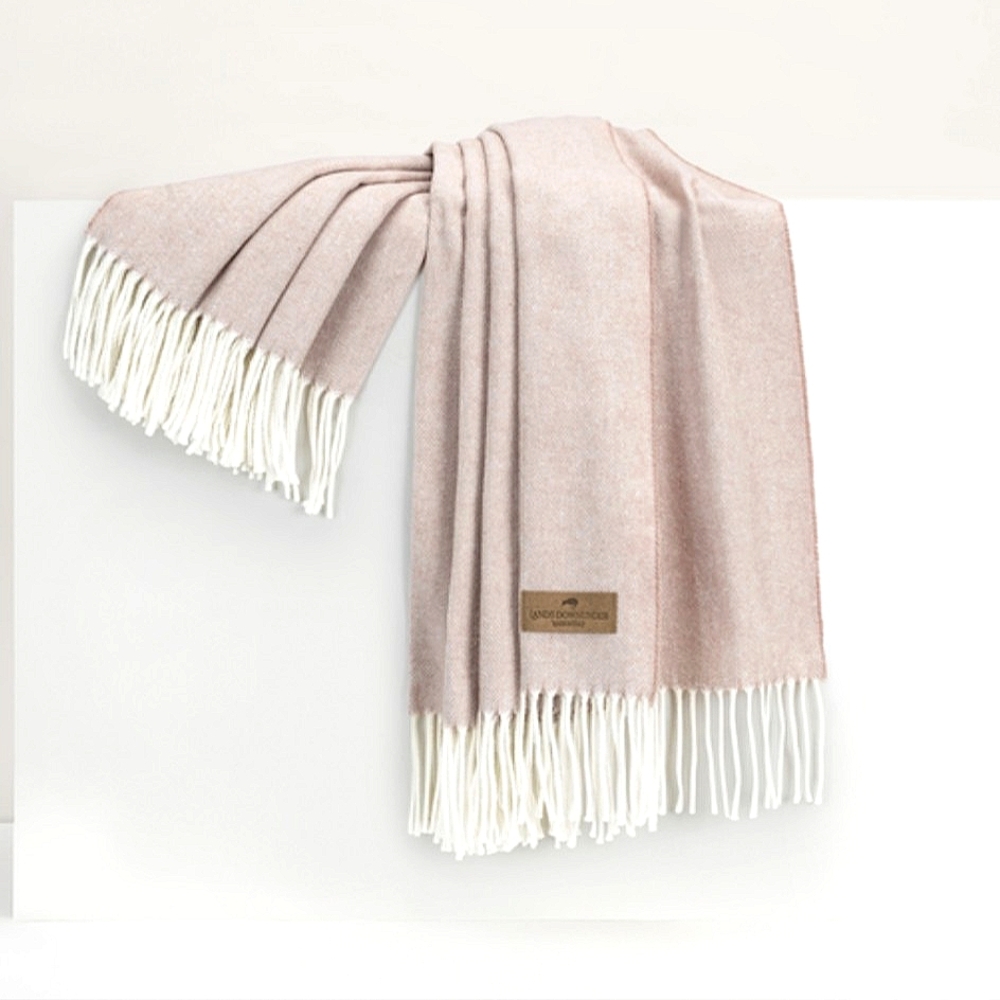 Lands Downunder Rose Quartz Italian Herringbone Throw